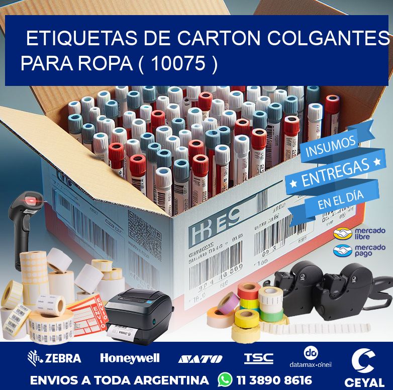 ETIQUETAS DE CARTON COLGANTES PARA ROPA ( 10075 )