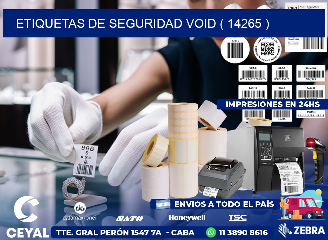 ETIQUETAS DE SEGURIDAD VOID ( 14265 )