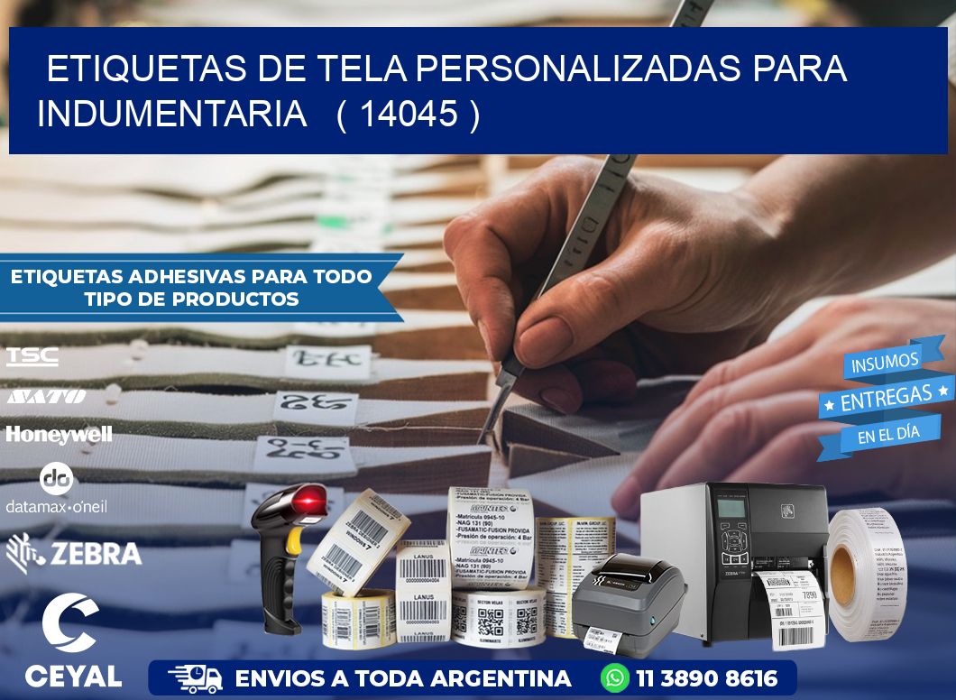 ETIQUETAS DE TELA PERSONALIZADAS PARA INDUMENTARIA   ( 14045 )