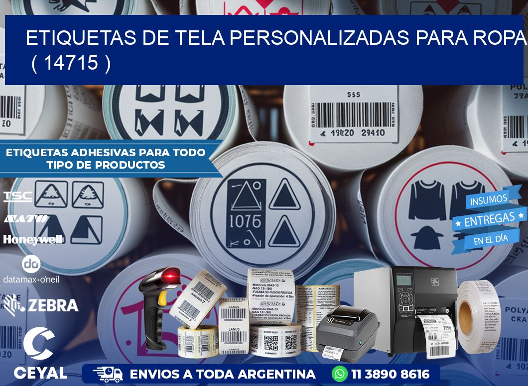 ETIQUETAS DE TELA PERSONALIZADAS PARA ROPA   ( 14715 )