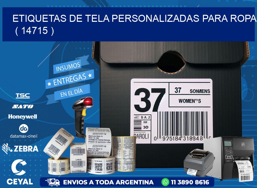 ETIQUETAS DE TELA PERSONALIZADAS PARA ROPA   ( 14715 )