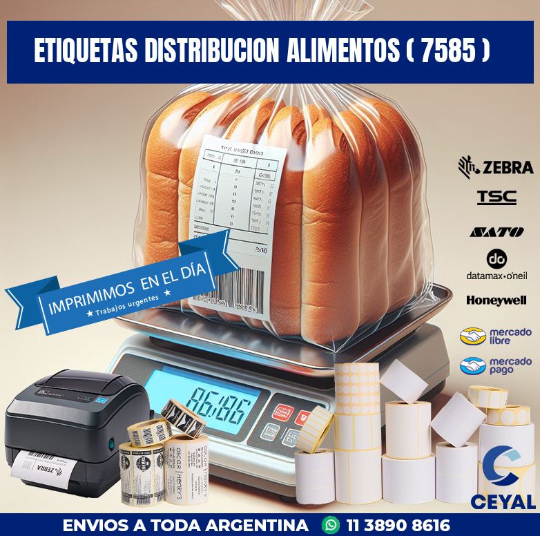 ETIQUETAS DISTRIBUCION ALIMENTOS ( 7585 )