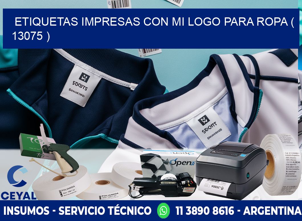 ETIQUETAS IMPRESAS CON MI LOGO PARA ROPA ( 13075 )
