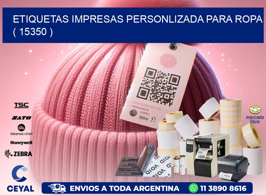 ETIQUETAS IMPRESAS PERSONLIZADA PARA ROPA   ( 15350 )