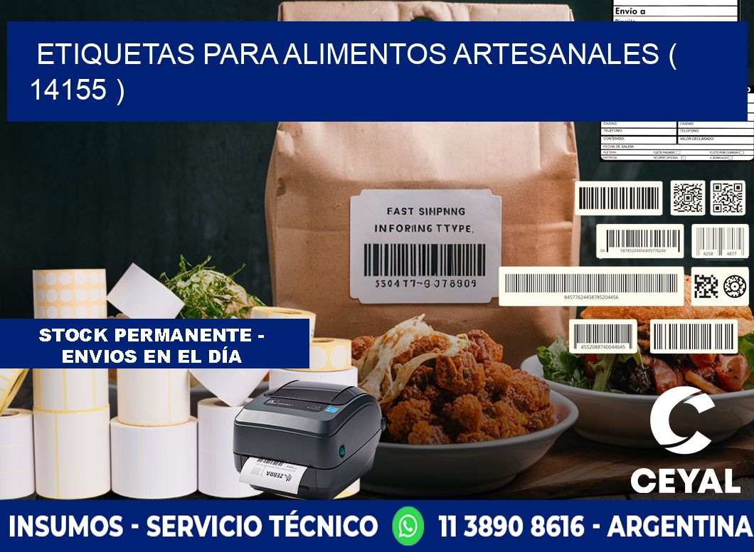 ETIQUETAS PARA ALIMENTOS ARTESANALES ( 14155 )