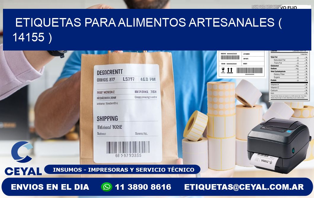 ETIQUETAS PARA ALIMENTOS ARTESANALES ( 14155 )