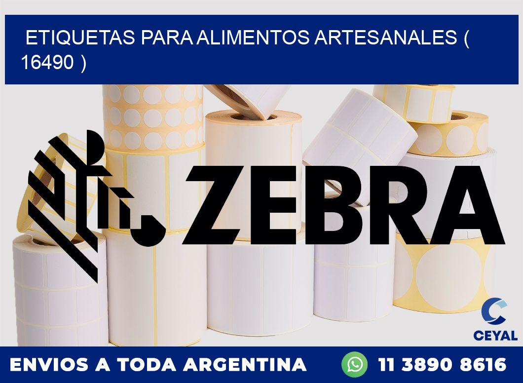 ETIQUETAS PARA ALIMENTOS ARTESANALES ( 16490 )