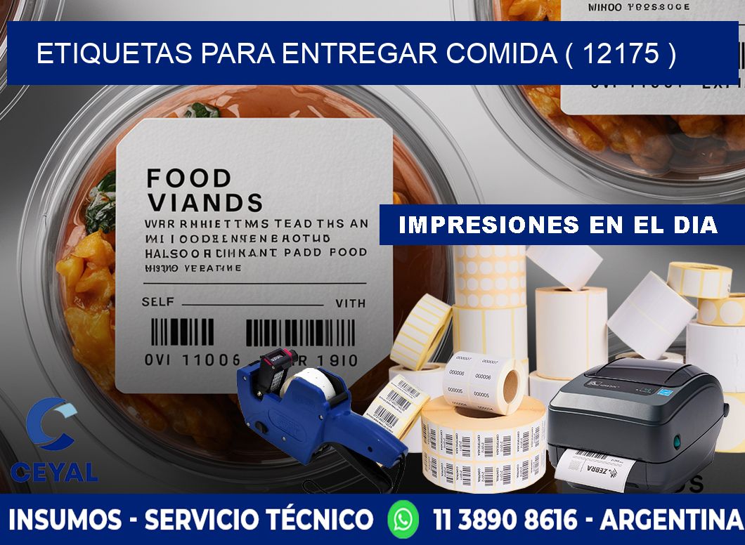 ETIQUETAS PARA ENTREGAR COMIDA ( 12175 )