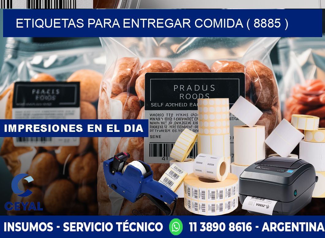 ETIQUETAS PARA ENTREGAR COMIDA ( 8885 )