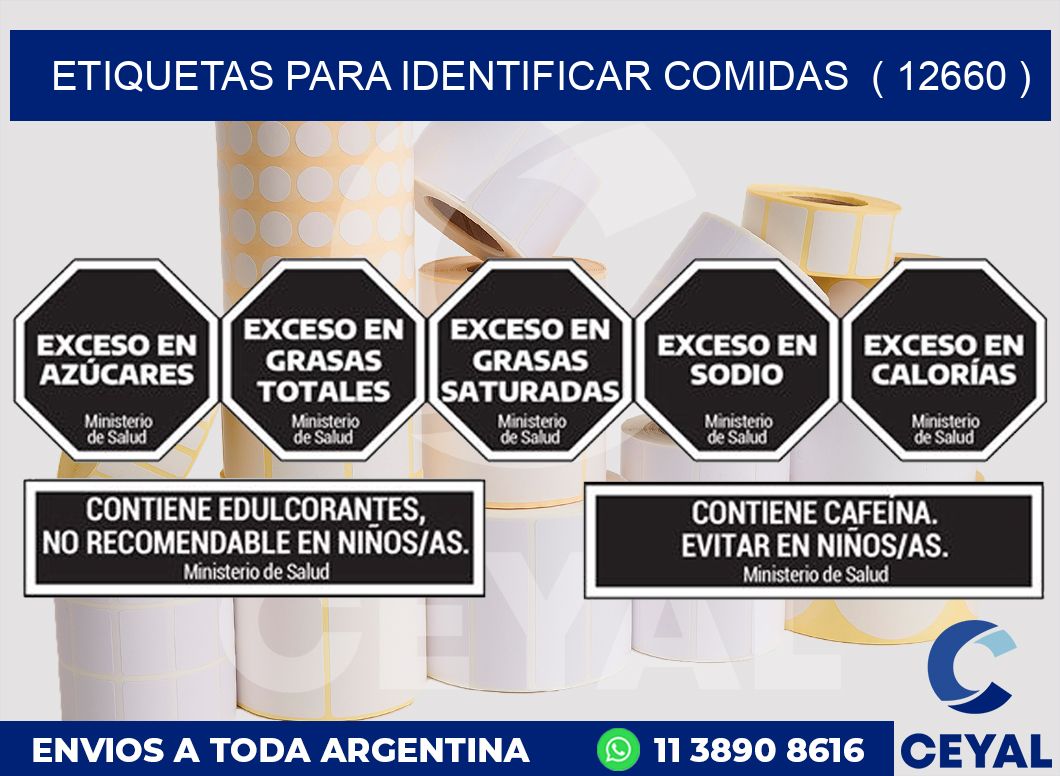 ETIQUETAS PARA IDENTIFICAR COMIDAS  ( 12660 )
