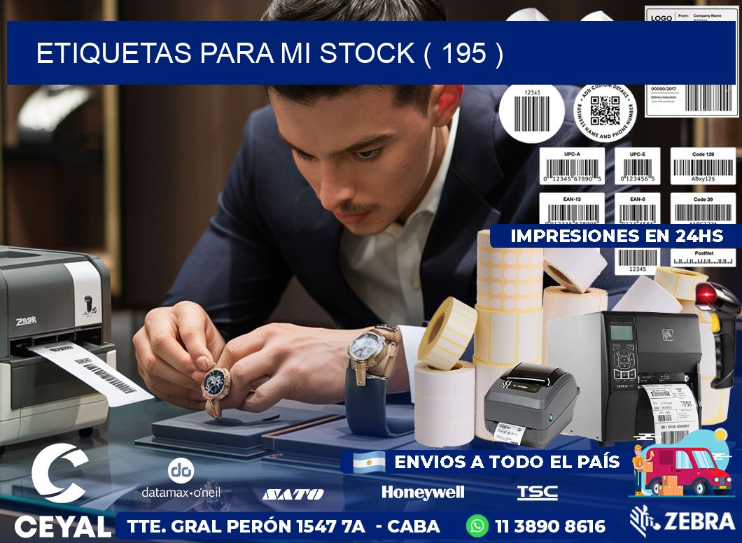 ETIQUETAS PARA MI STOCK ( 195 )