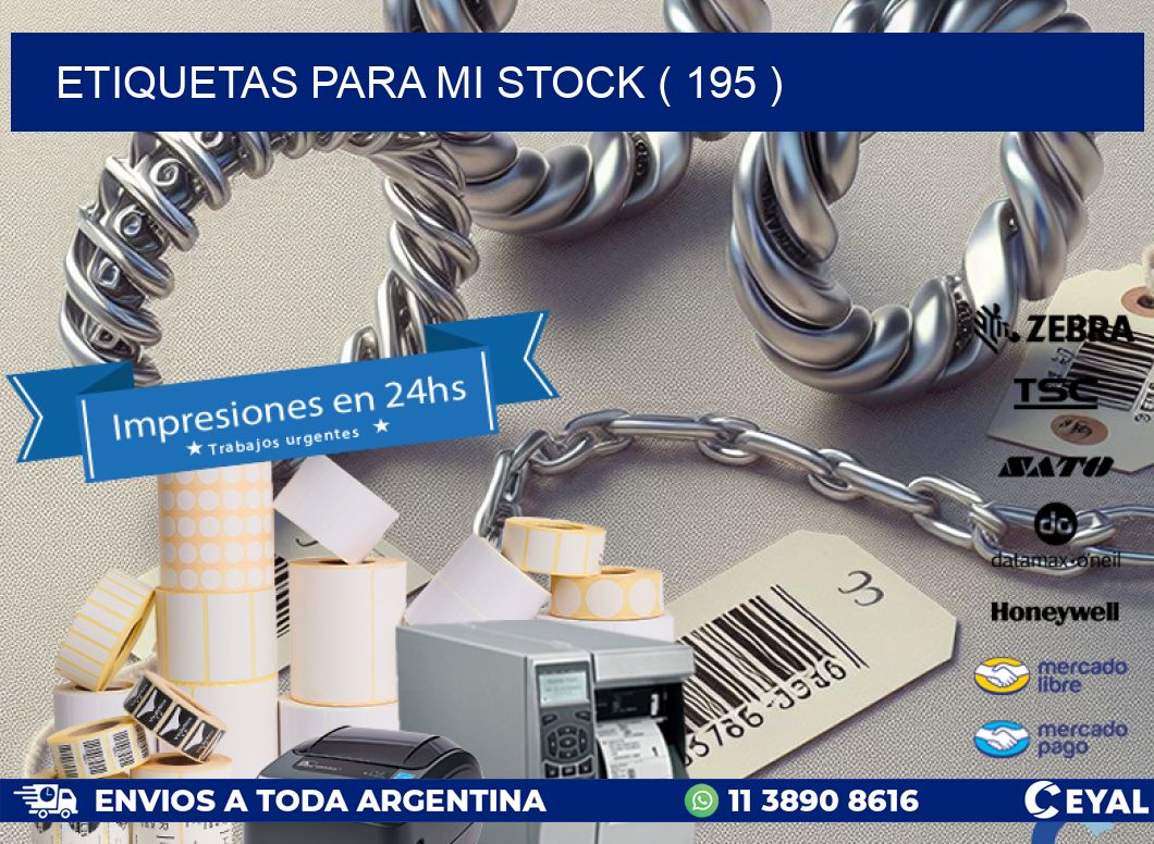 ETIQUETAS PARA MI STOCK ( 195 )