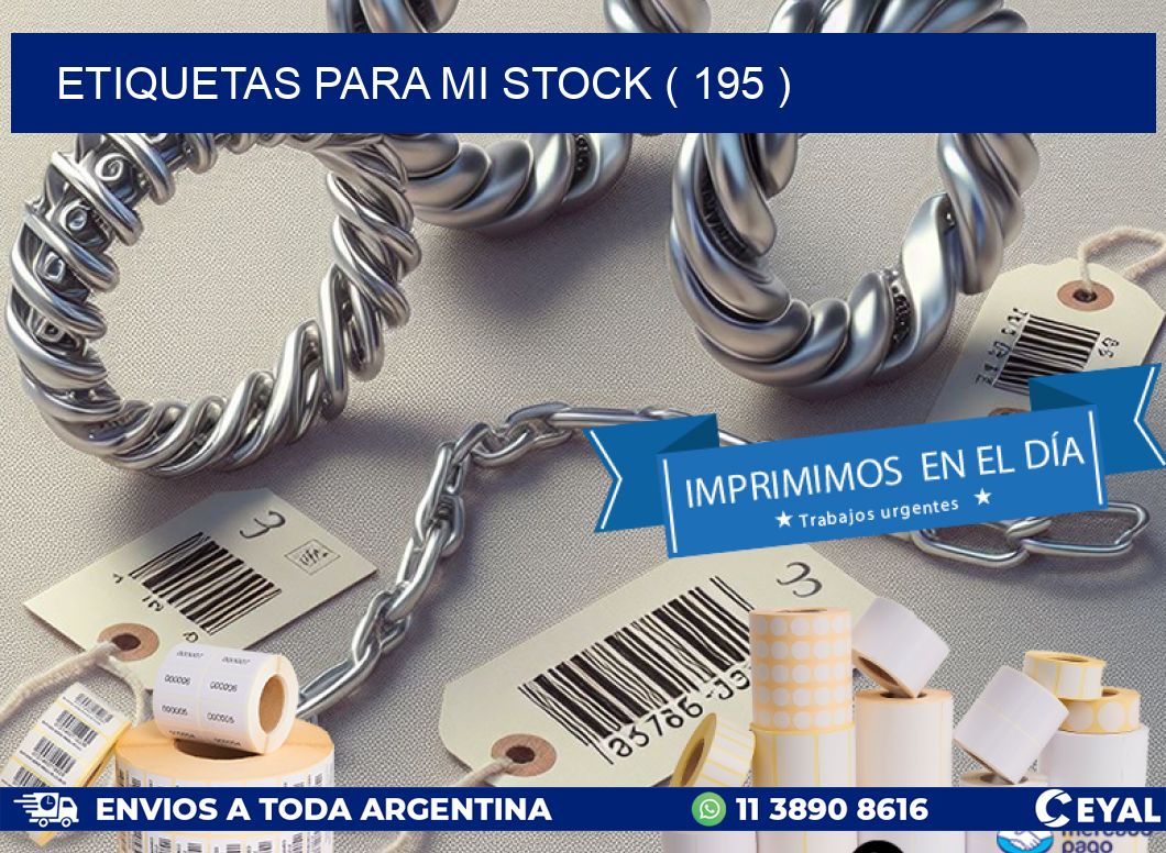 ETIQUETAS PARA MI STOCK ( 195 )