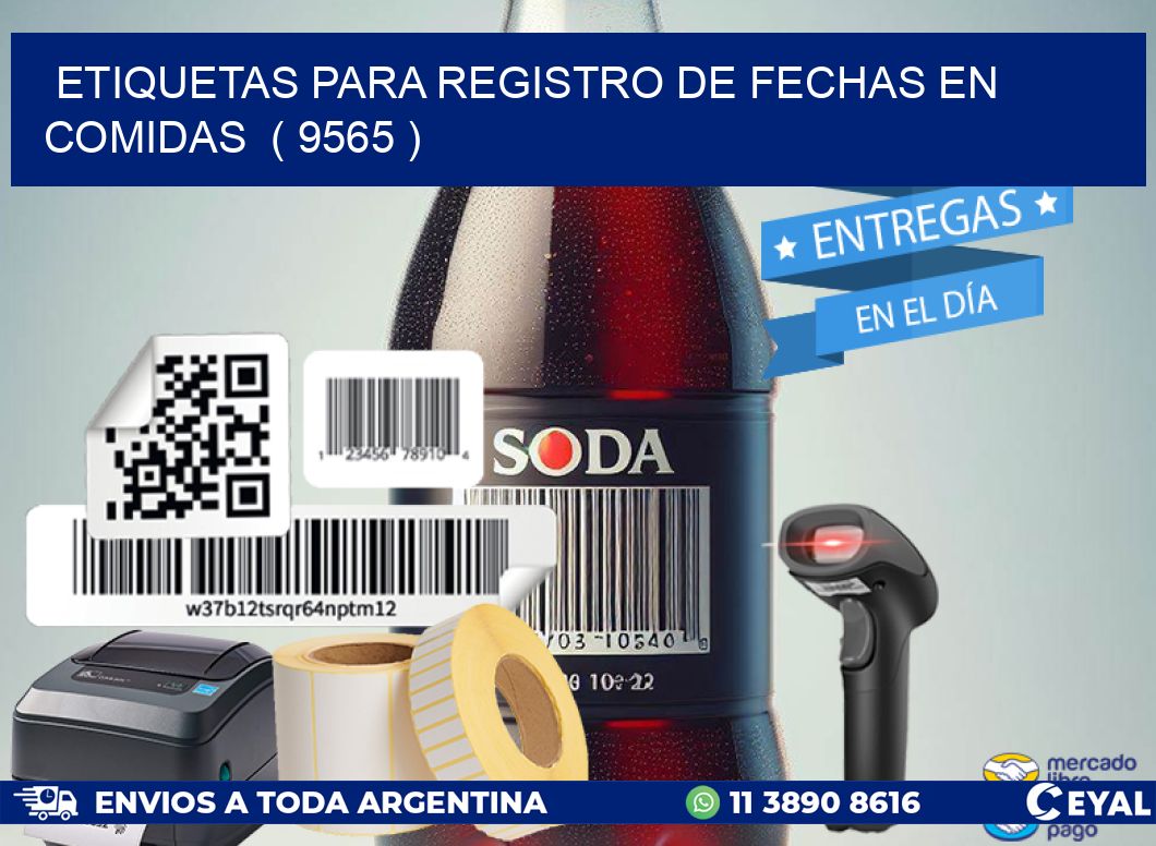 ETIQUETAS PARA REGISTRO DE FECHAS EN COMIDAS  ( 9565 )