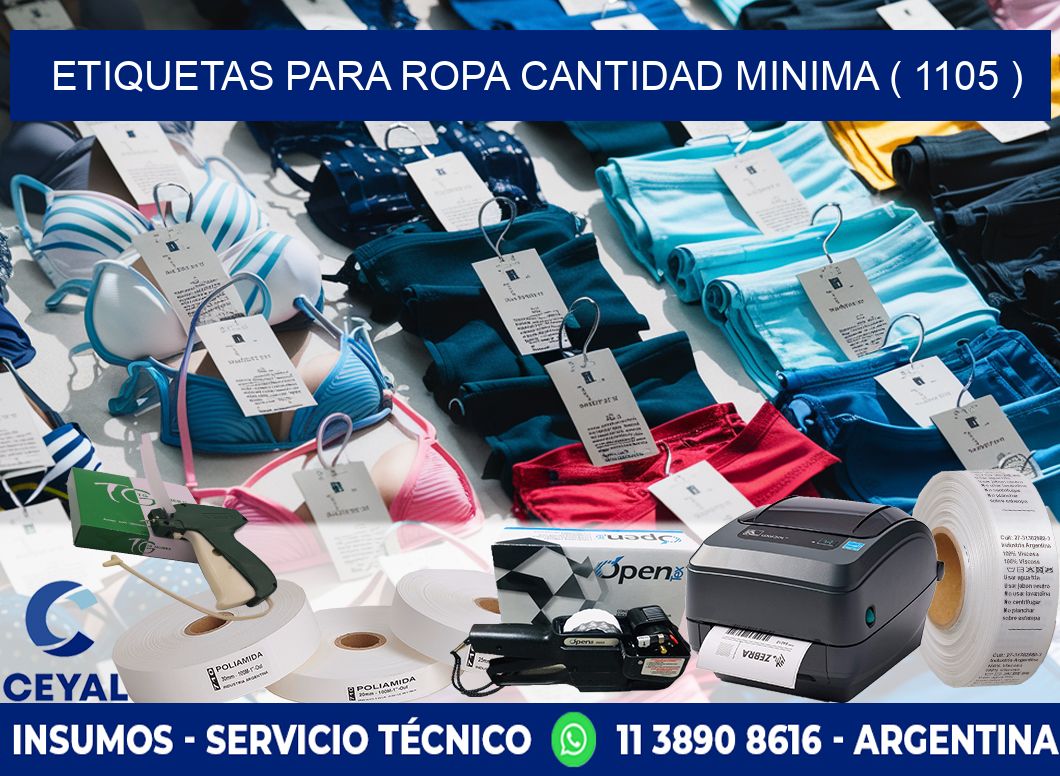 ETIQUETAS PARA ROPA CANTIDAD MINIMA ( 1105 )