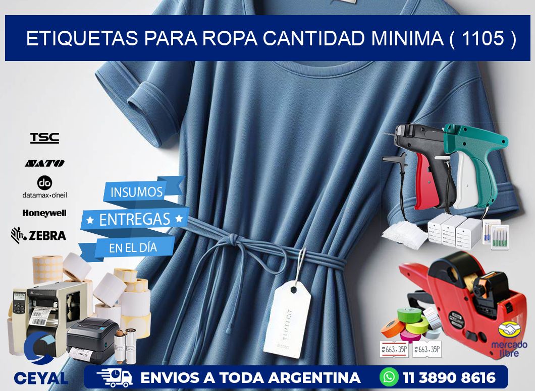 ETIQUETAS PARA ROPA CANTIDAD MINIMA ( 1105 )
