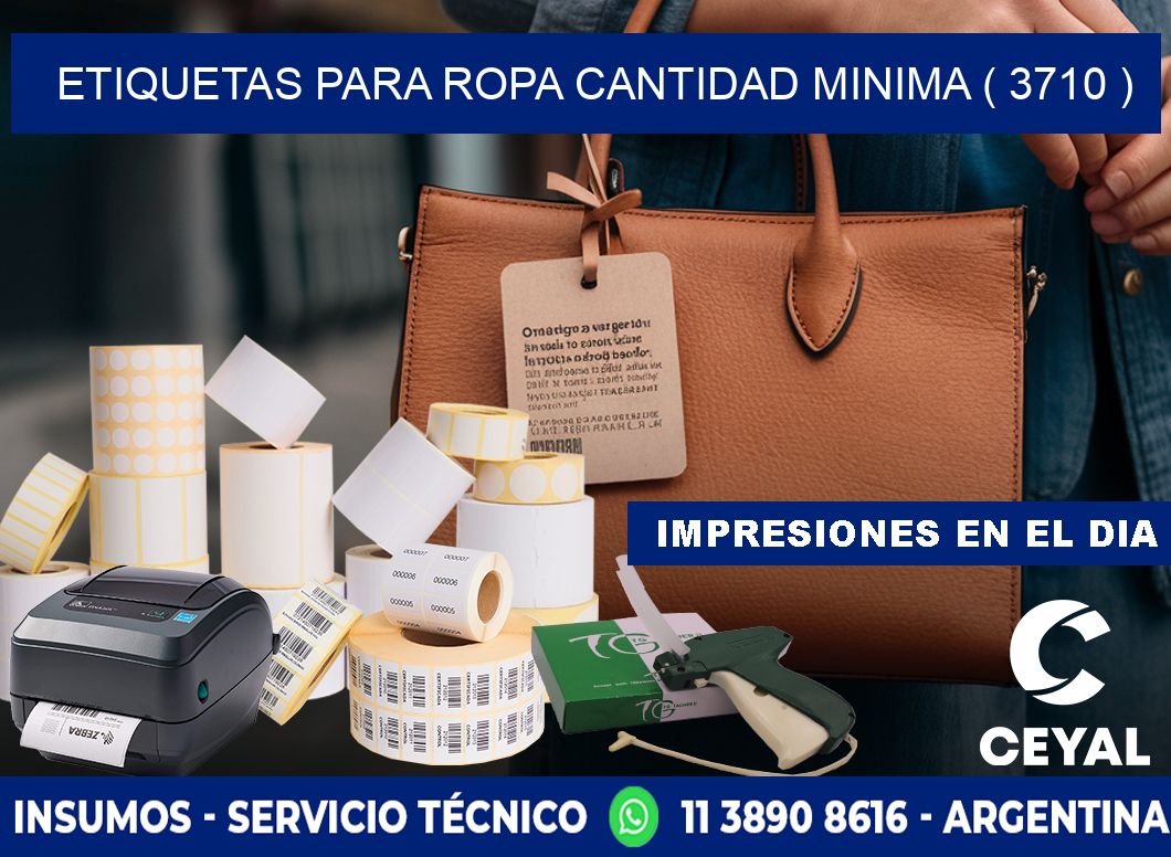 ETIQUETAS PARA ROPA CANTIDAD MINIMA ( 3710 )
