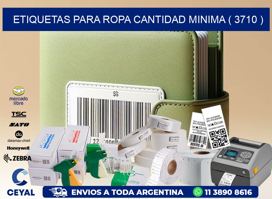 ETIQUETAS PARA ROPA CANTIDAD MINIMA ( 3710 )