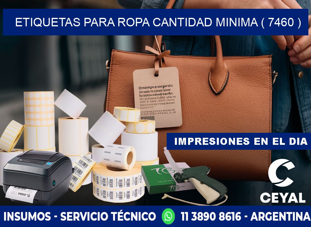 ETIQUETAS PARA ROPA CANTIDAD MINIMA ( 7460 )