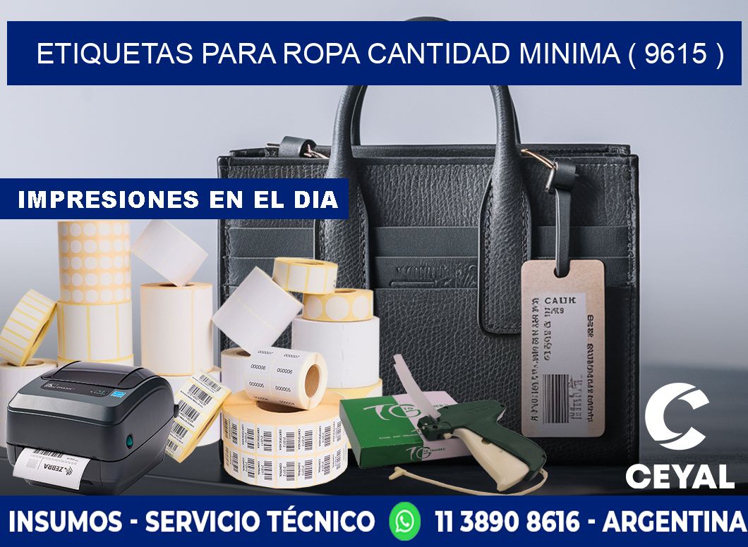 ETIQUETAS PARA ROPA CANTIDAD MINIMA ( 9615 )