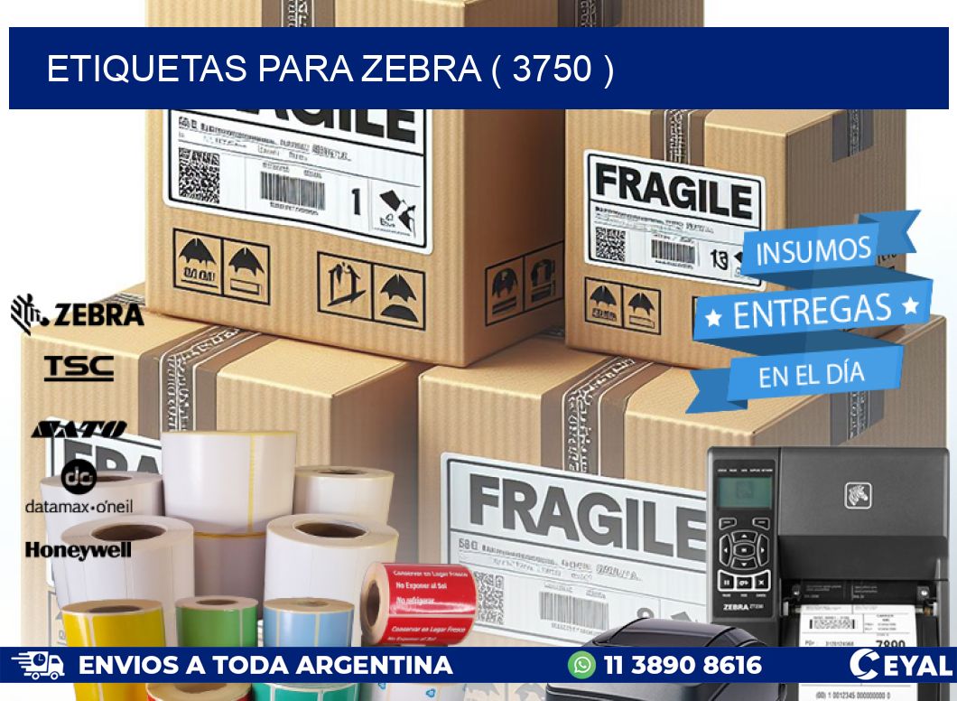 ETIQUETAS PARA ZEBRA ( 3750 )