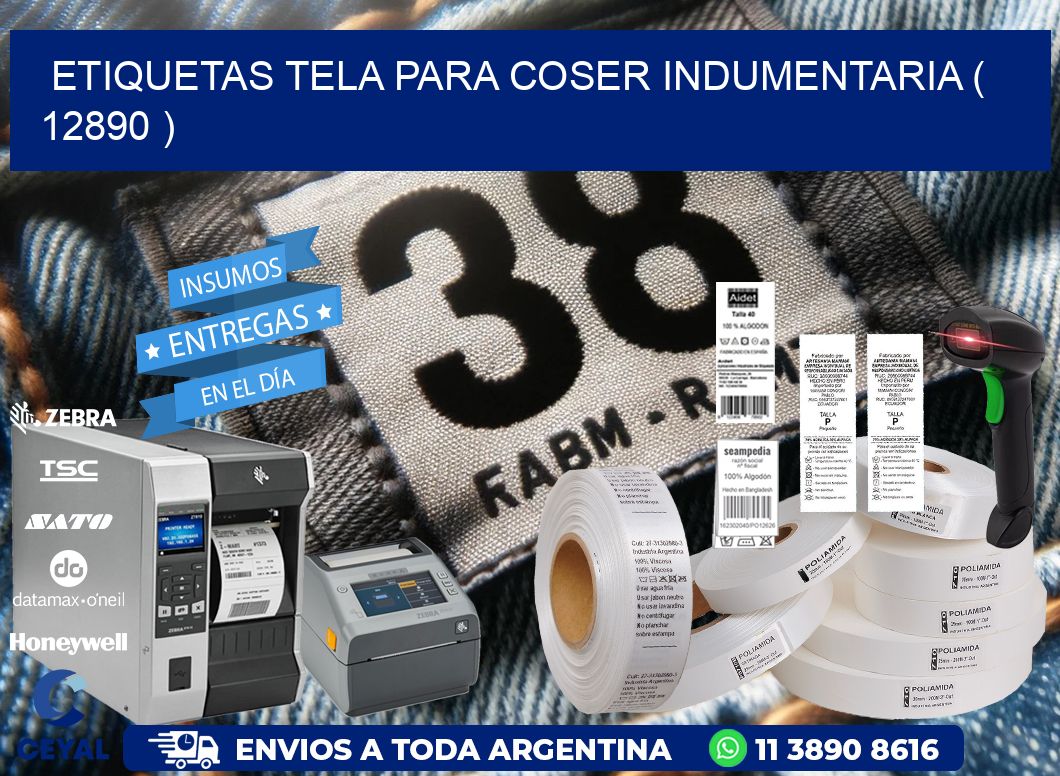 ETIQUETAS TELA PARA COSER INDUMENTARIA ( 12890 )