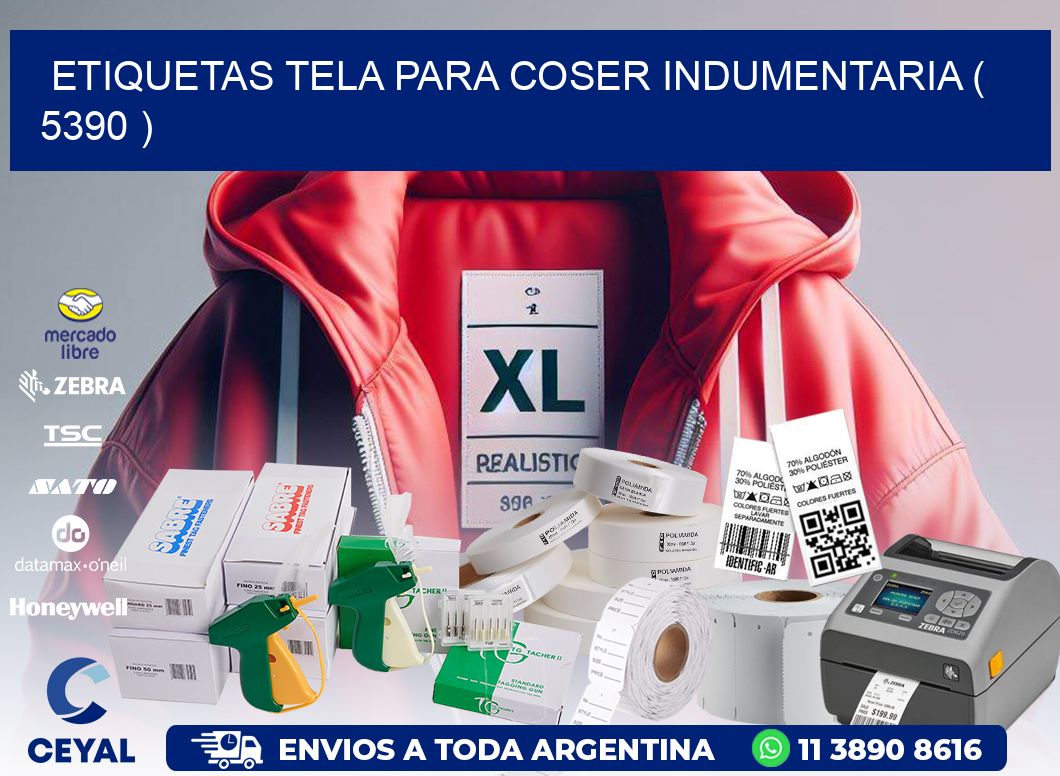 ETIQUETAS TELA PARA COSER INDUMENTARIA ( 5390 )