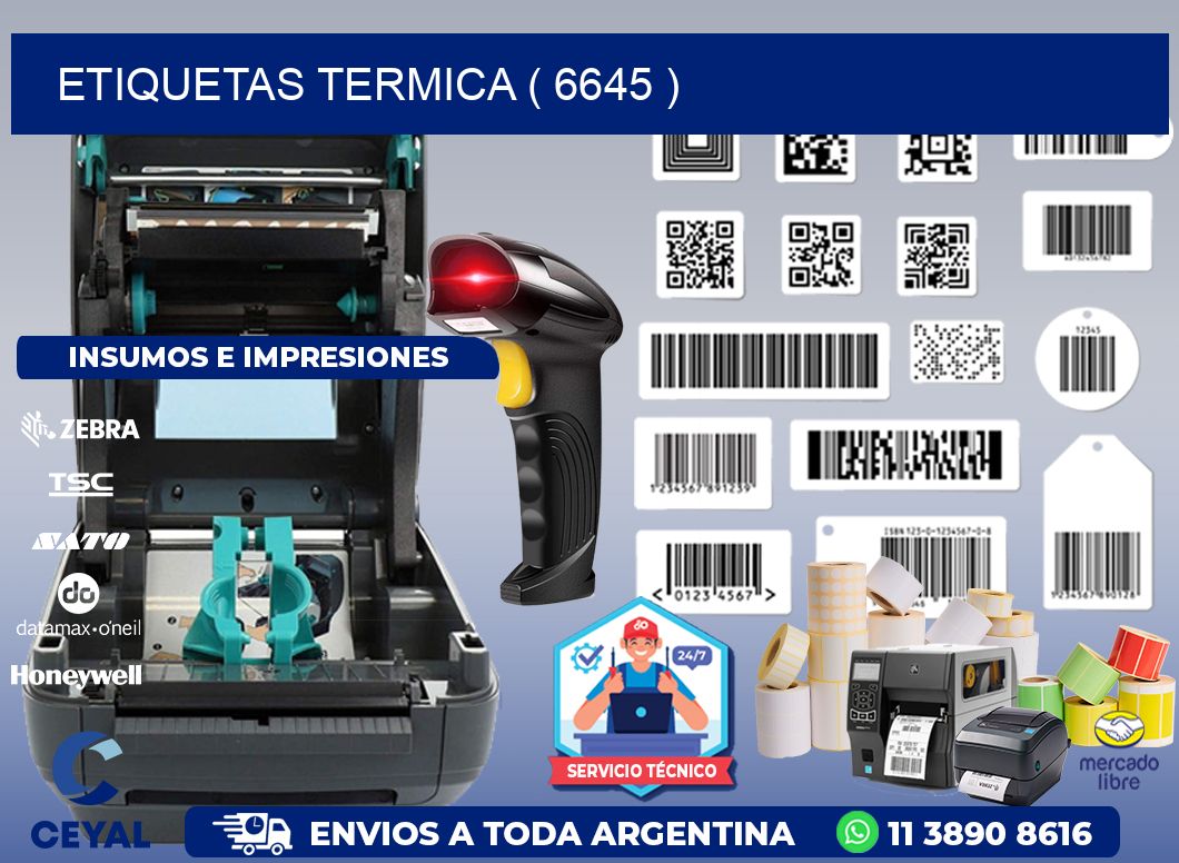 ETIQUETAS TERMICA ( 6645 )