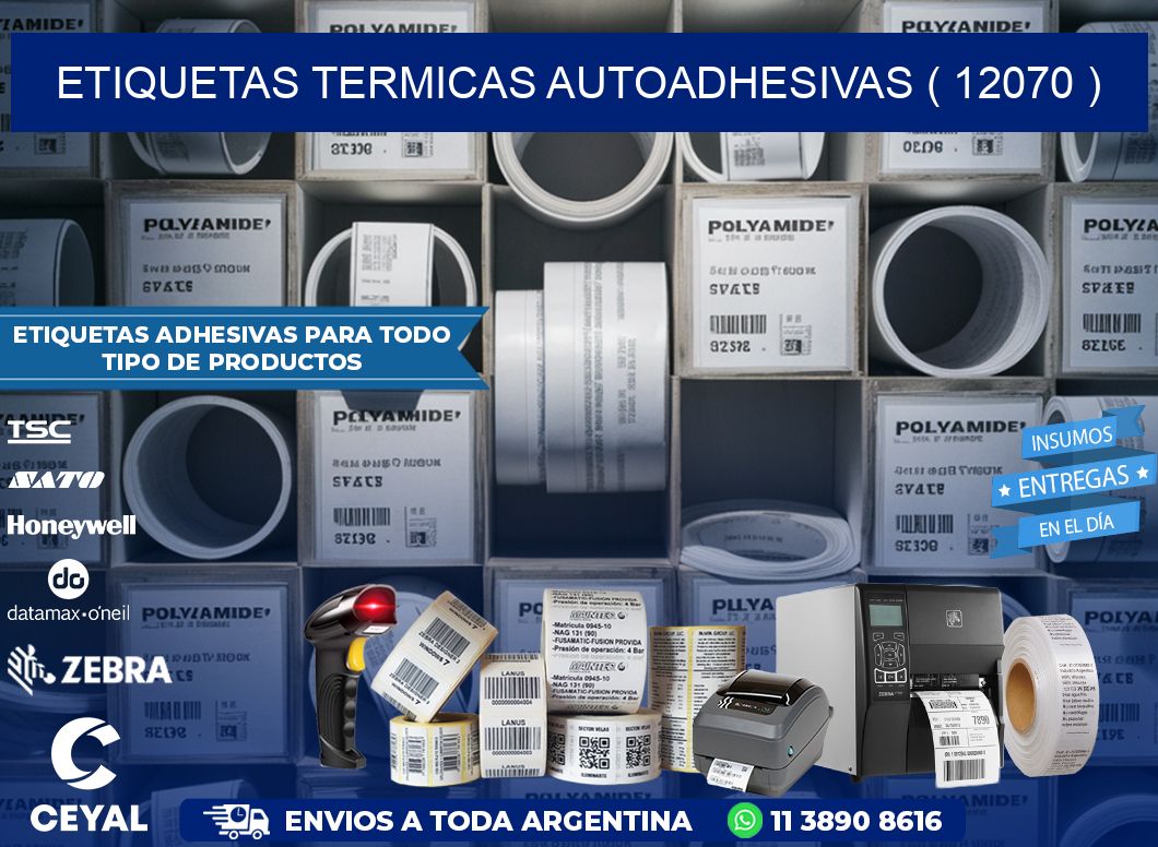 ETIQUETAS TERMICAS AUTOADHESIVAS ( 12070 )