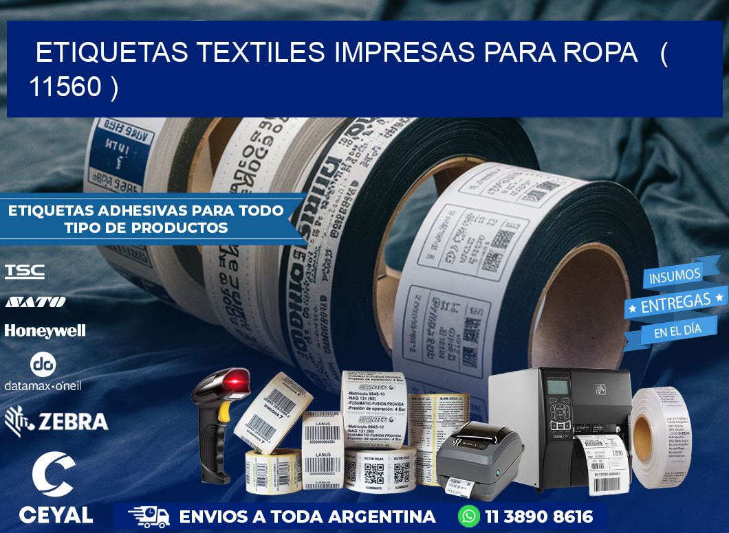 ETIQUETAS TEXTILES IMPRESAS PARA ROPA   ( 11560 )