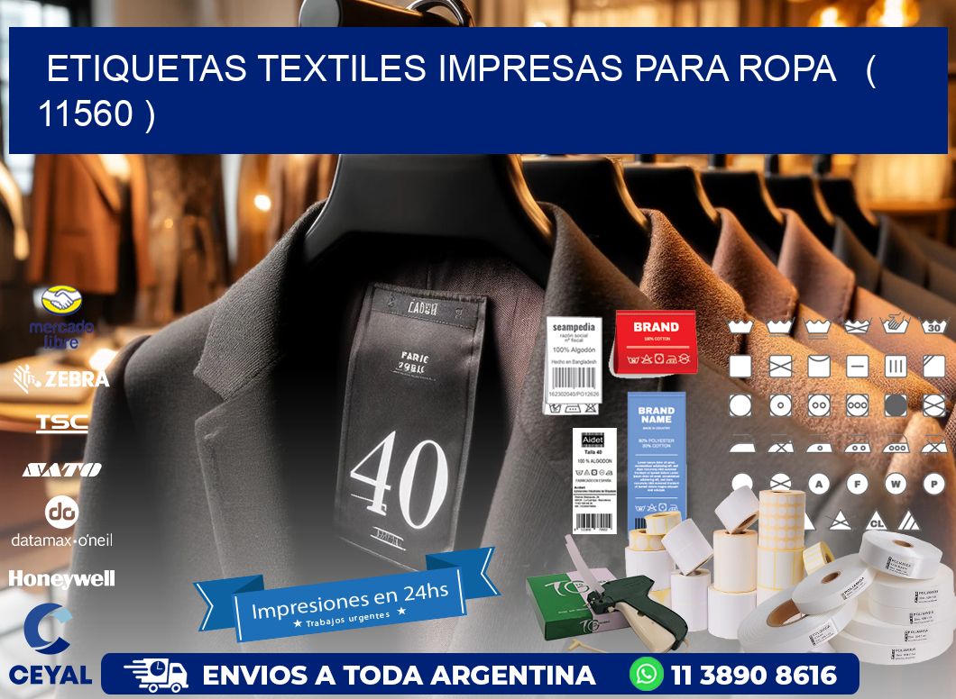 ETIQUETAS TEXTILES IMPRESAS PARA ROPA   ( 11560 )