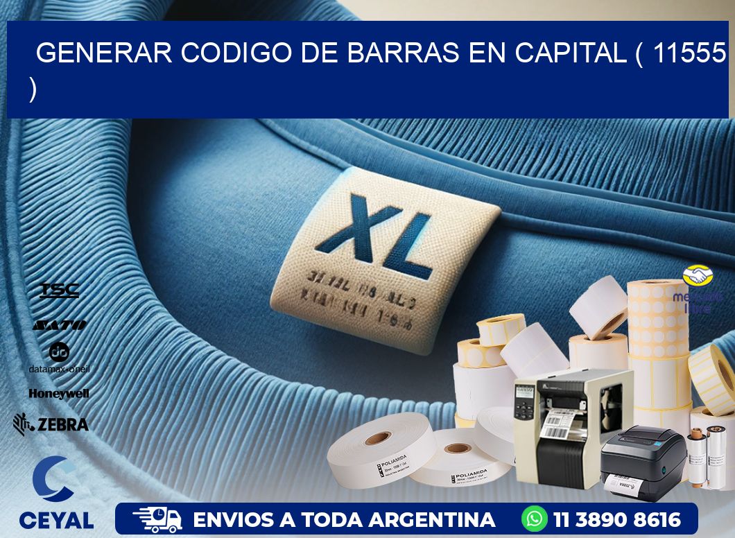 GENERAR CODIGO DE BARRAS EN CAPITAL ( 11555 )