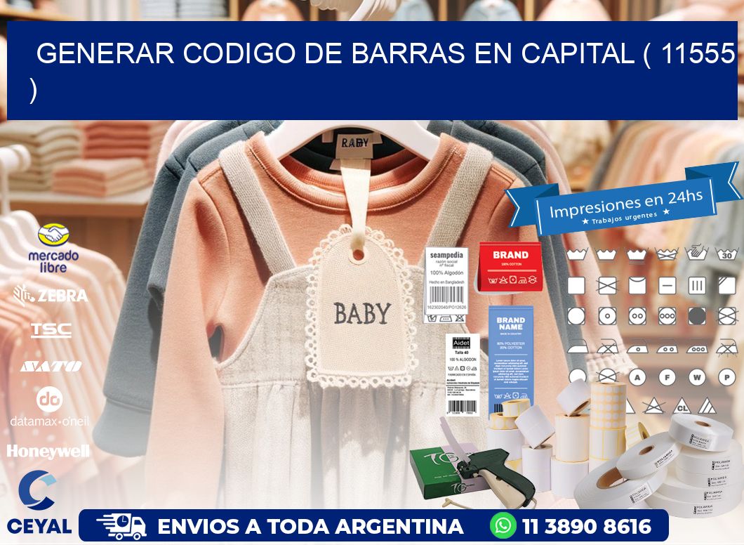 GENERAR CODIGO DE BARRAS EN CAPITAL ( 11555 )