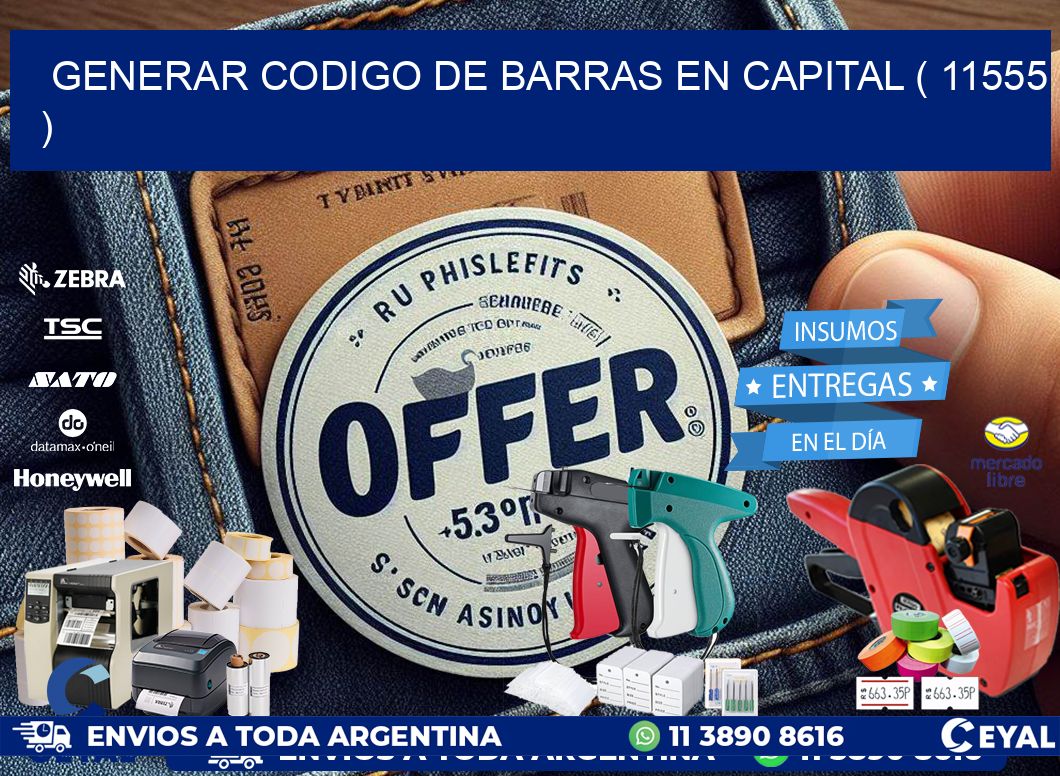 GENERAR CODIGO DE BARRAS EN CAPITAL ( 11555 )