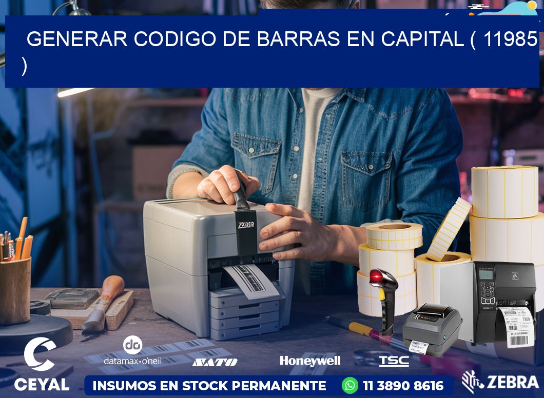 GENERAR CODIGO DE BARRAS EN CAPITAL ( 11985 )