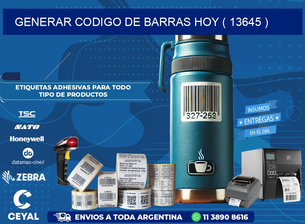 GENERAR CODIGO DE BARRAS HOY ( 13645 )