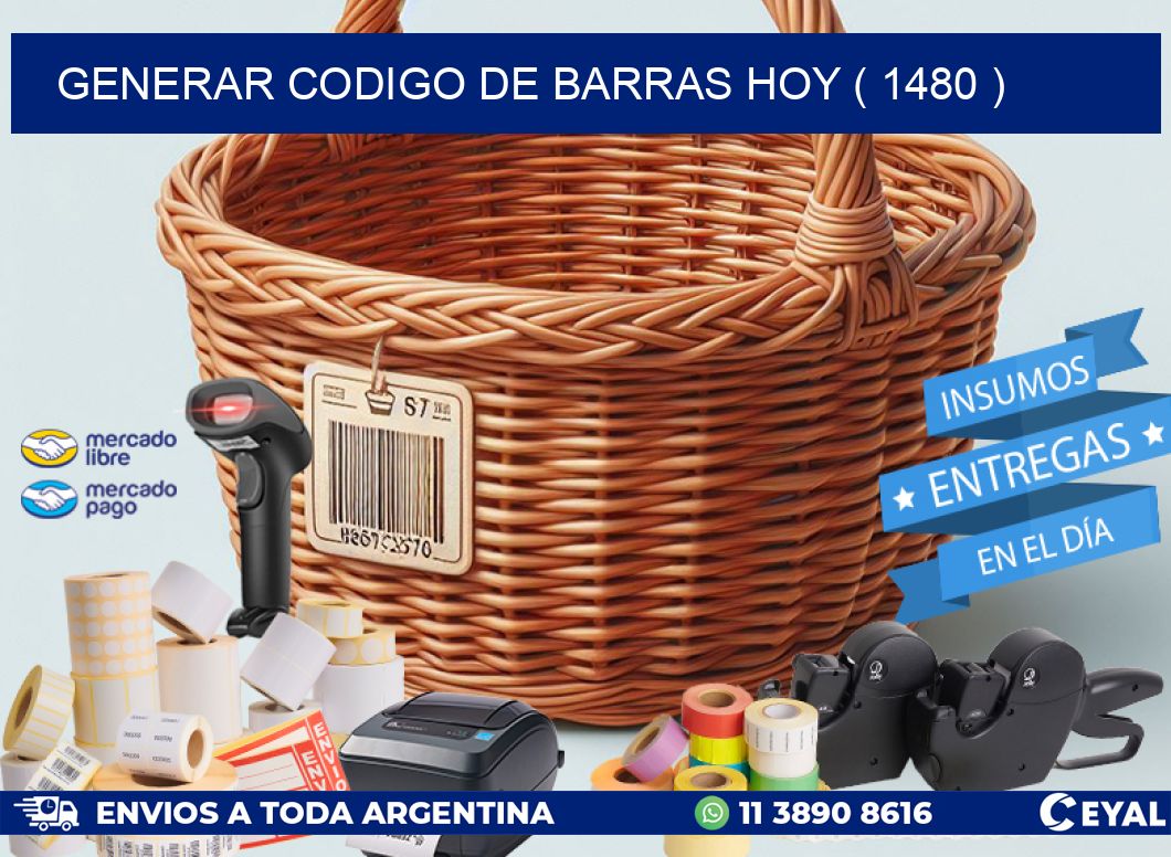 GENERAR CODIGO DE BARRAS HOY ( 1480 )