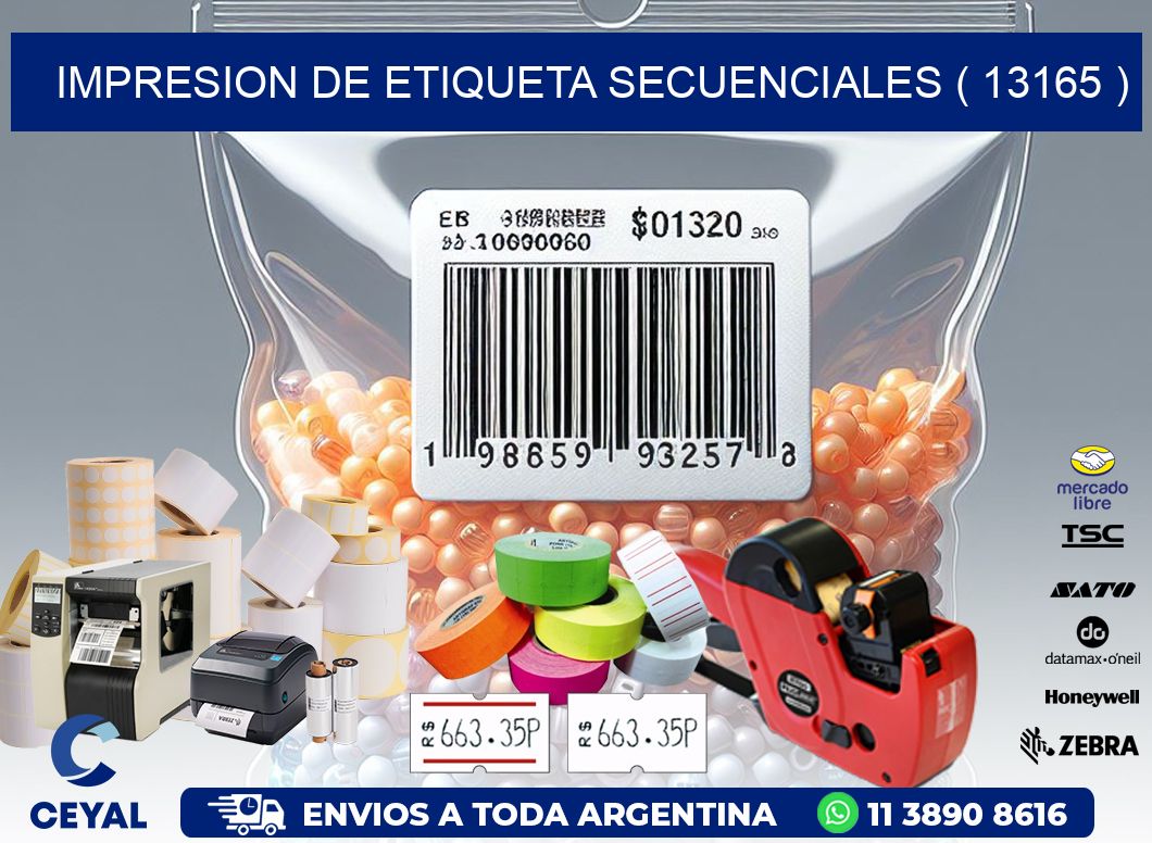 IMPRESION DE ETIQUETA SECUENCIALES ( 13165 )