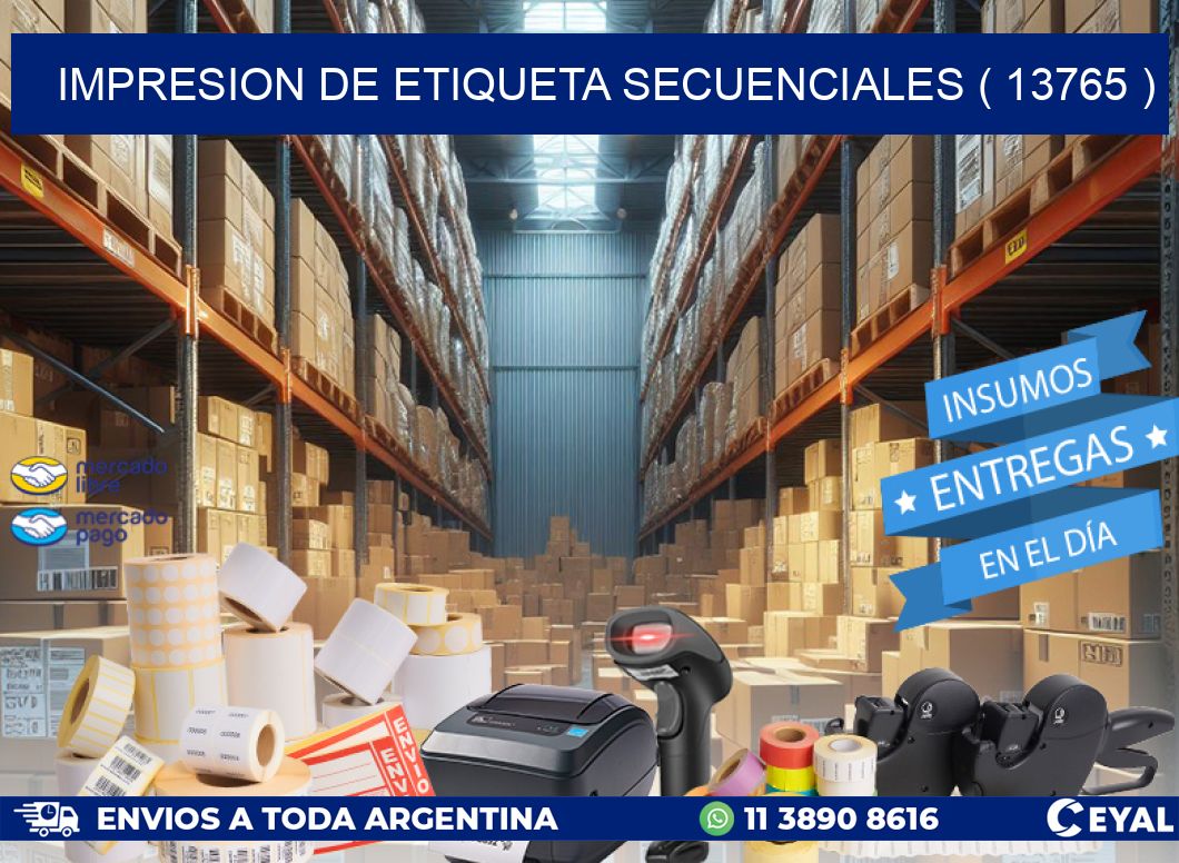 IMPRESION DE ETIQUETA SECUENCIALES ( 13765 )