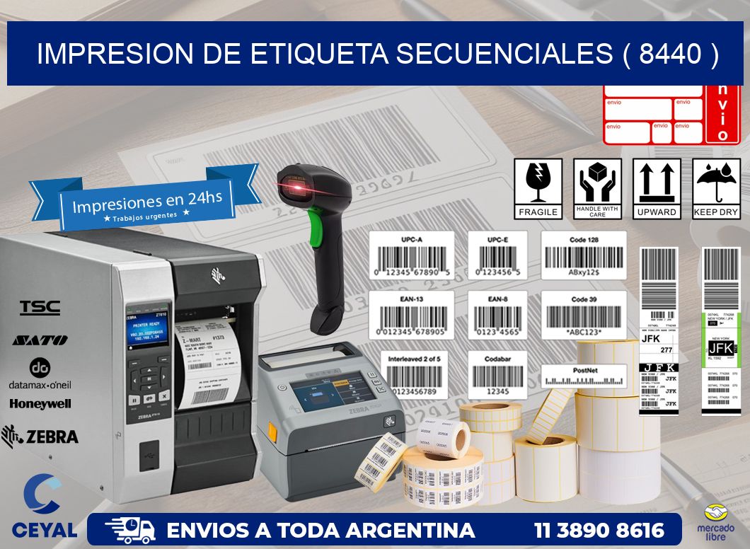 IMPRESION DE ETIQUETA SECUENCIALES ( 8440 )