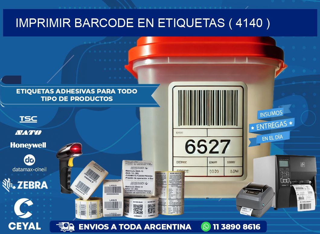 IMPRIMIR BARCODE EN ETIQUETAS ( 4140 )