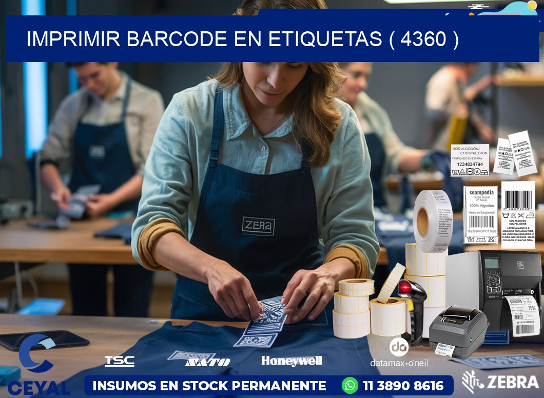 IMPRIMIR BARCODE EN ETIQUETAS ( 4360 )