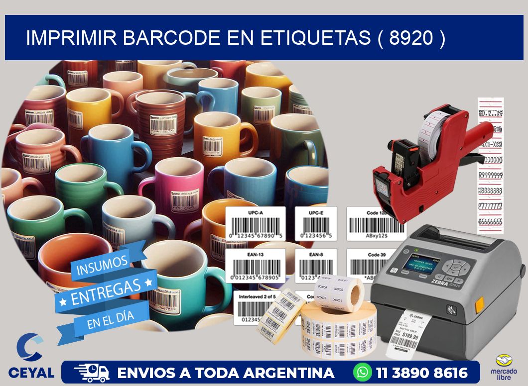 IMPRIMIR BARCODE EN ETIQUETAS ( 8920 )