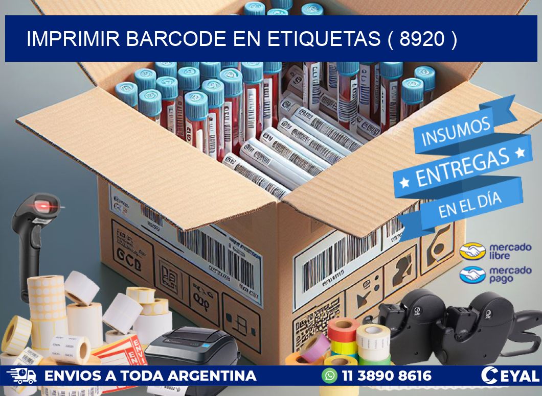 IMPRIMIR BARCODE EN ETIQUETAS ( 8920 )