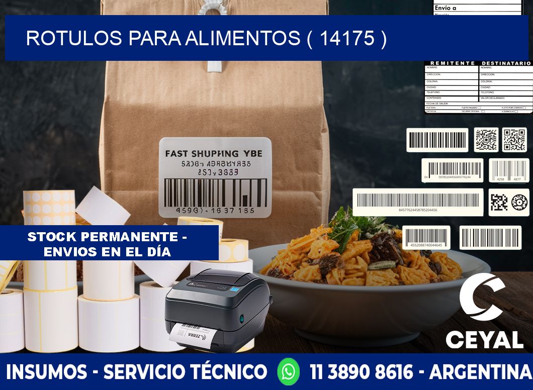 ROTULOS PARA ALIMENTOS ( 14175 )