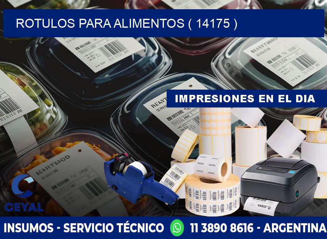ROTULOS PARA ALIMENTOS ( 14175 )