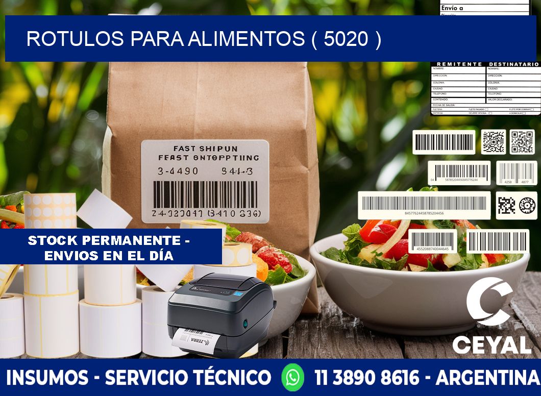 ROTULOS PARA ALIMENTOS ( 5020 )
