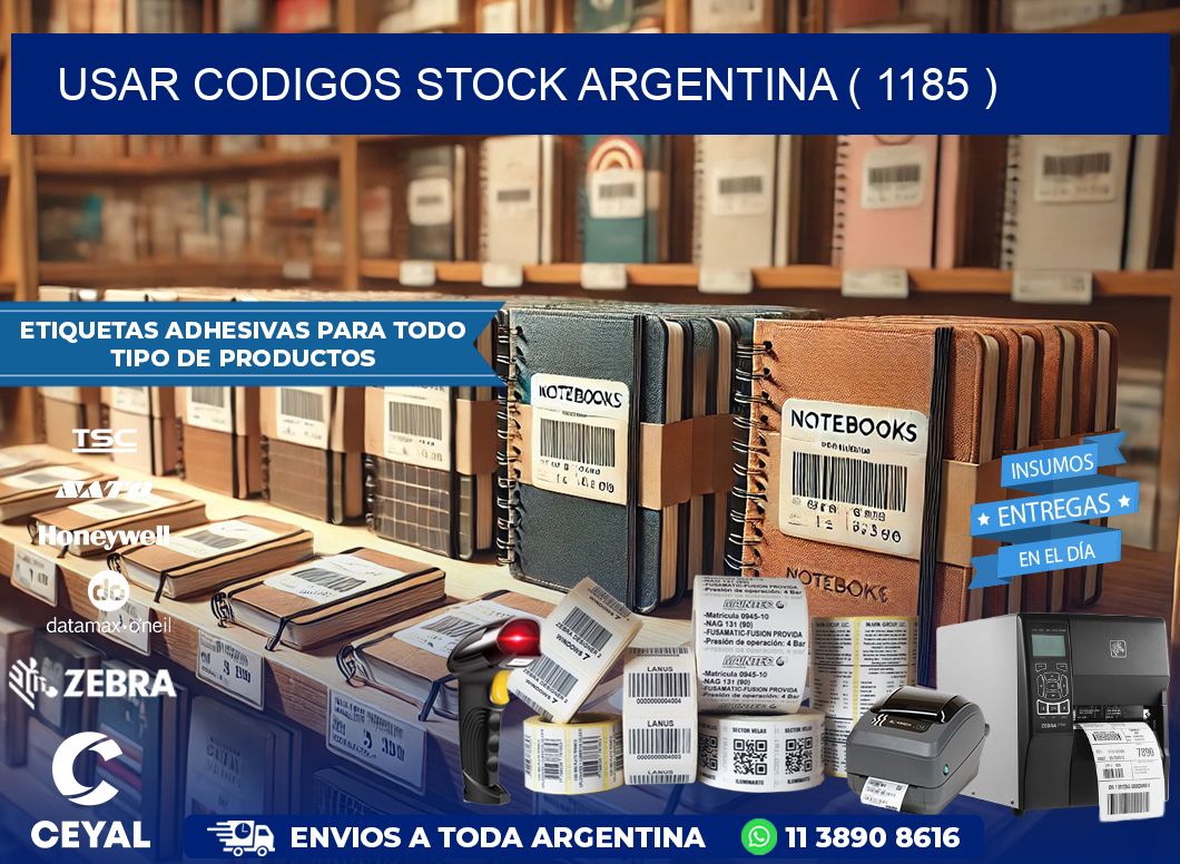 USAR CODIGOS STOCK ARGENTINA ( 1185 )