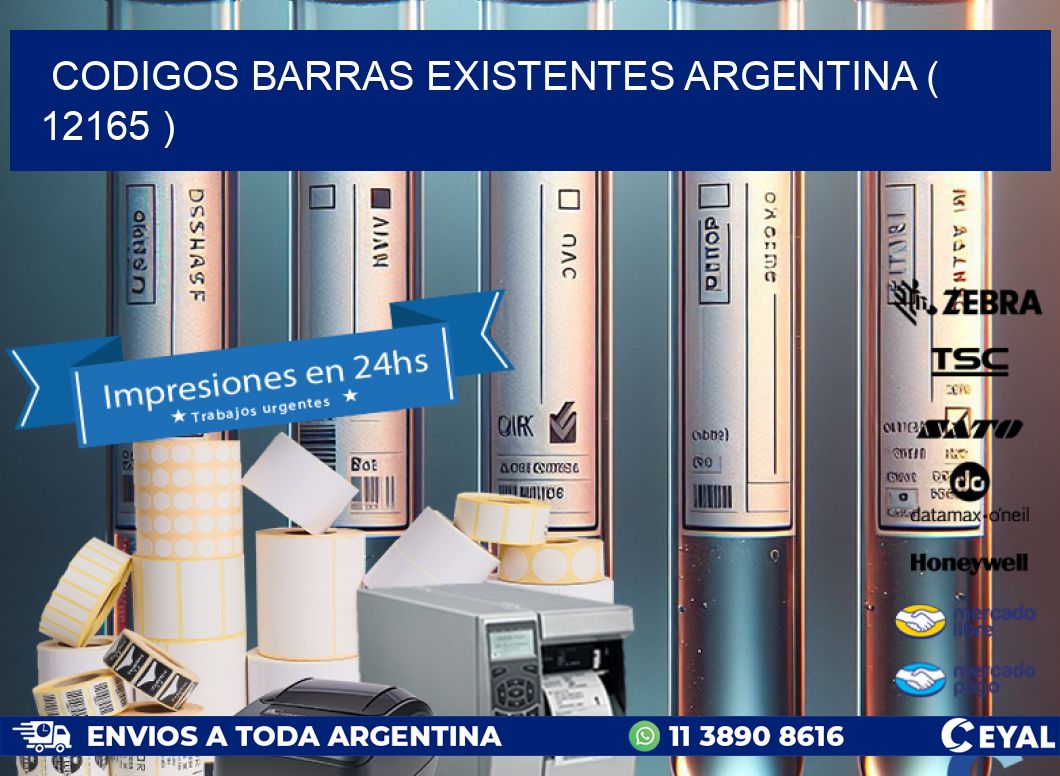 codigos barras existentes argentina ( 12165 )