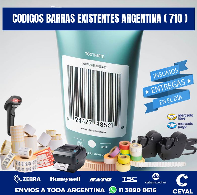 codigos barras existentes argentina ( 710 )